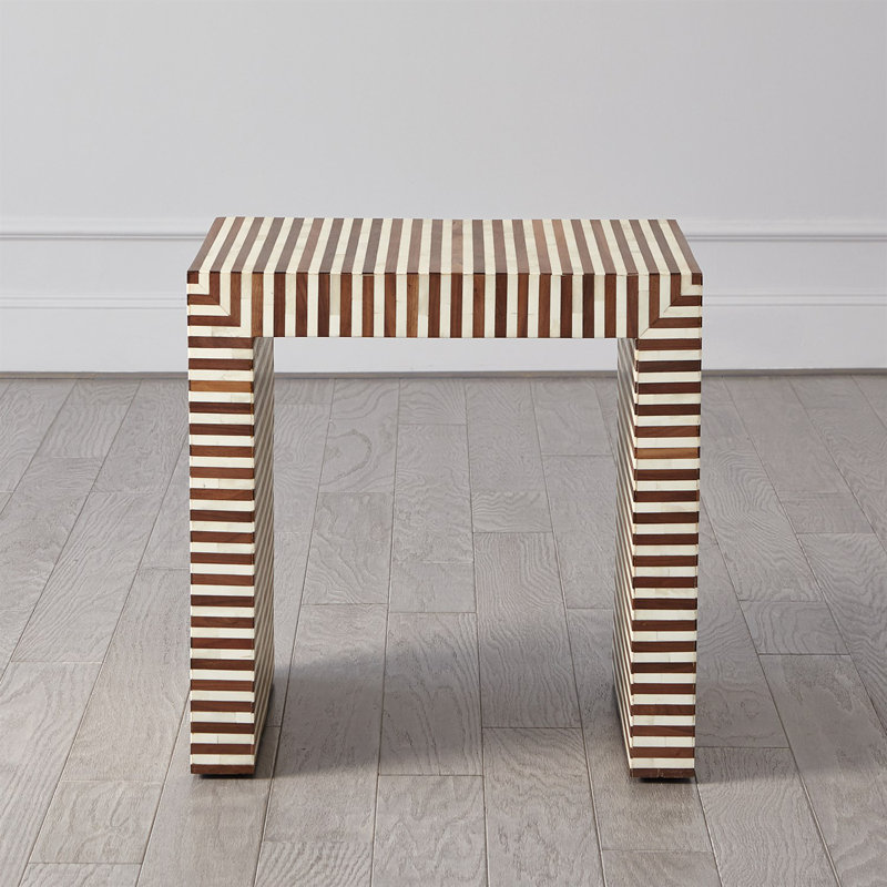 Sienna Nesting End Table-Walnut/Bone-Lg