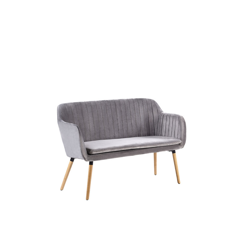 Mireille Velvet Sofa, Grey