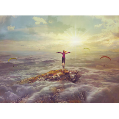 Pensive 1 Piece Wrapped Canvas Wall Art