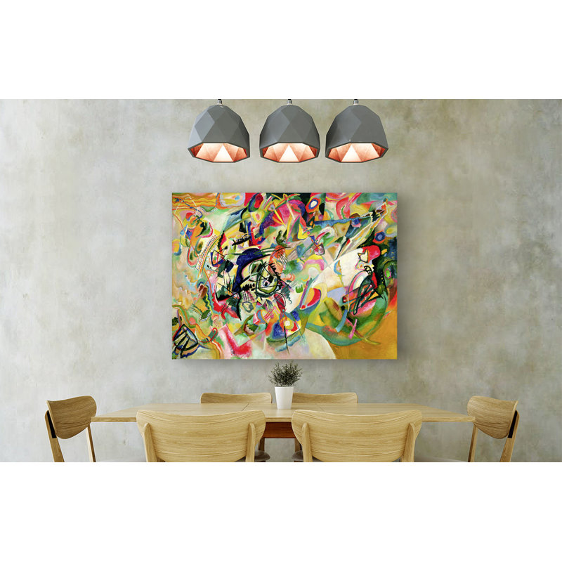 Composition No. 7 by Wassily Kandinsky - Wrapped Canvas Painting, 90cm H x 120cm W x 4cm D