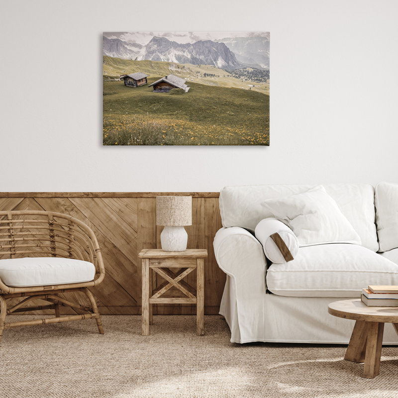 Toile au pied des montagnes, conception par ERIN MARIE, H 24 po x l 36 po