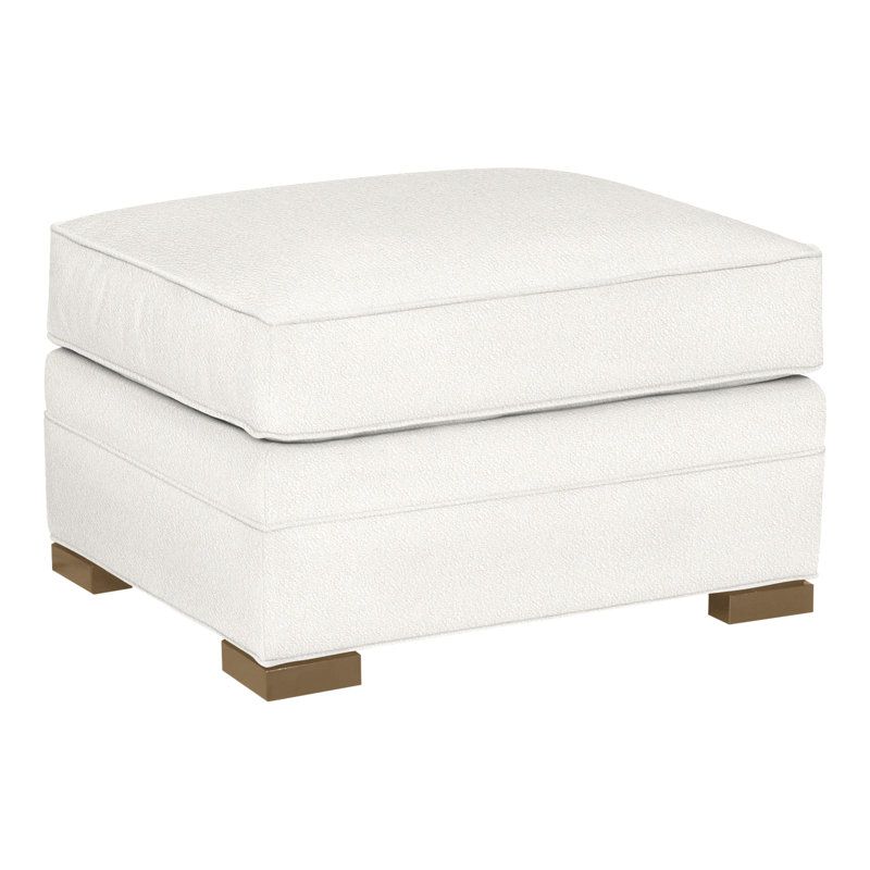Davidson Upholstered Ottoman, Hampton, Kennelly Snow