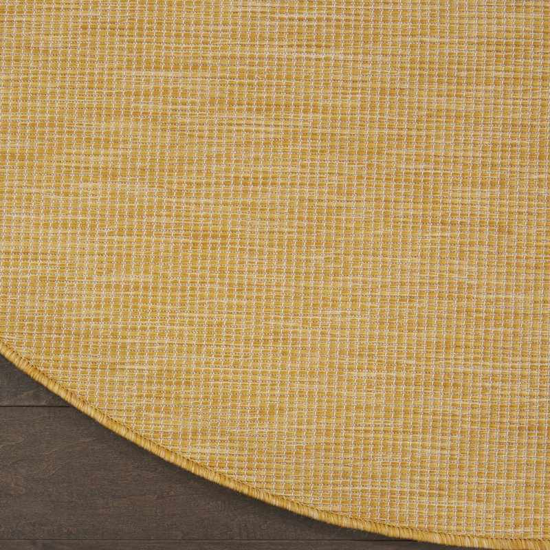 Tapis jaune Mital, Rond 8 pi