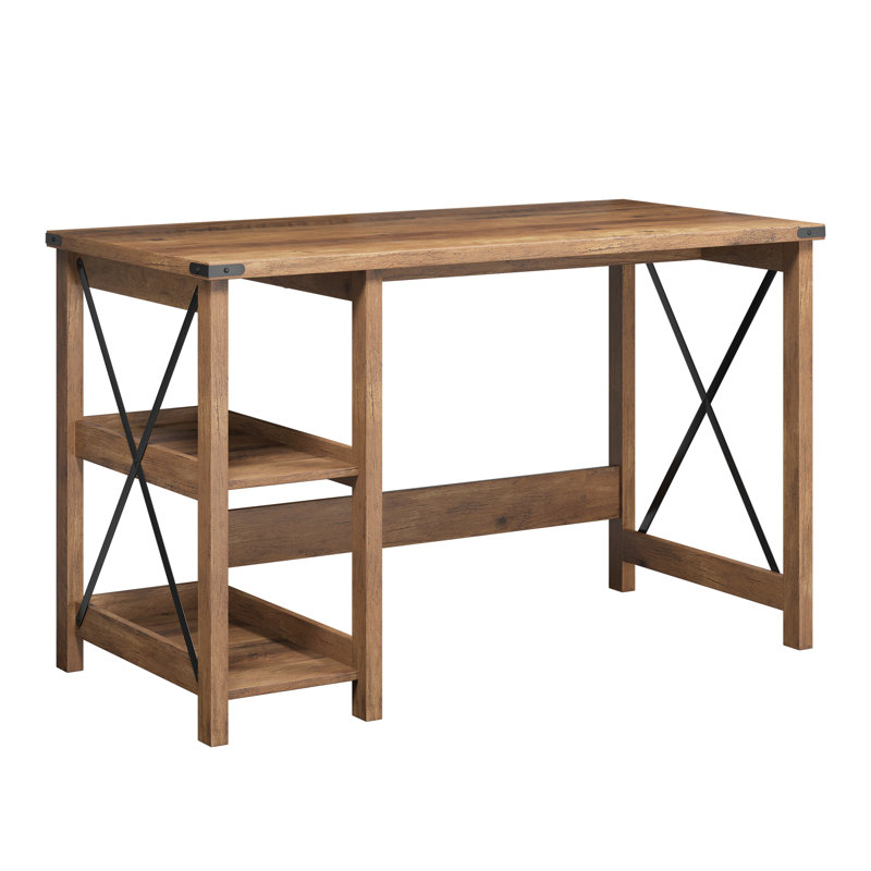 Mondovi 47.2"W Farmhouse Style Desk with Reversible Open Shelves