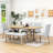 6-Piece Extendable Dining Table Set with Removable Leaf and Upholstered Dining Chair and Bench-96010408-96010407-96010409
