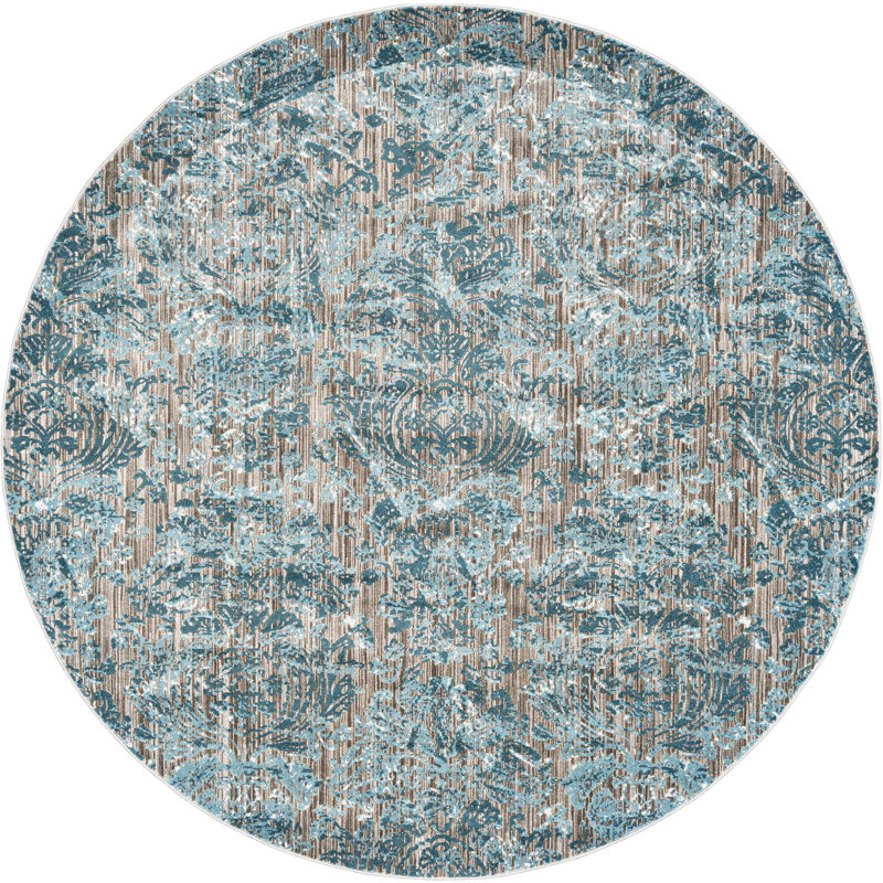 Devitt Paisley Indoor Rug, Round 8'9"