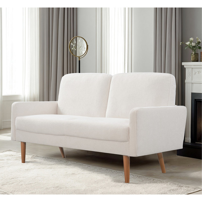 Velours de luxe, design épuré pour la maison et appartement, élégant, rehaussement du décor, canapé 2 places
