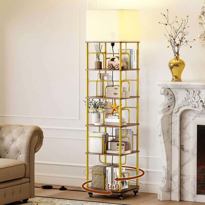 180cm H x 40cm W Standard Bookcase, (5 Shelves) 180cm. H x 40cm. W x 40cm. D, Brown