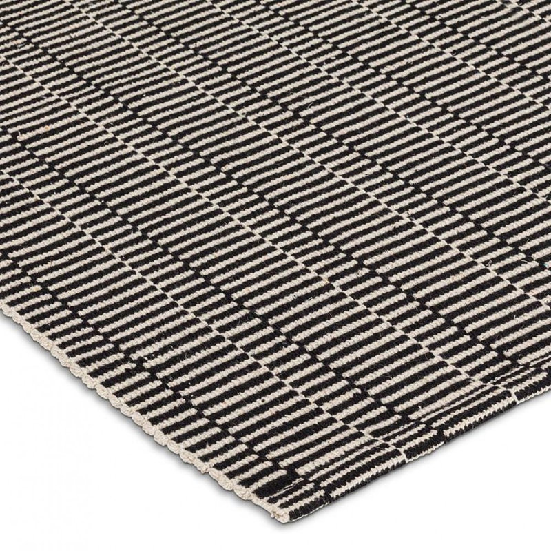 Tapis noir et ivoire Siobhan