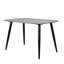 Aspen Rectangular Dining Table with 4 Swivel Upholstered Fabric Chairs - Modern Dining Set-1623660104-1623660471