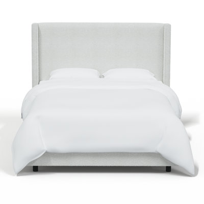 Hanson Upholstered Wingback Bed