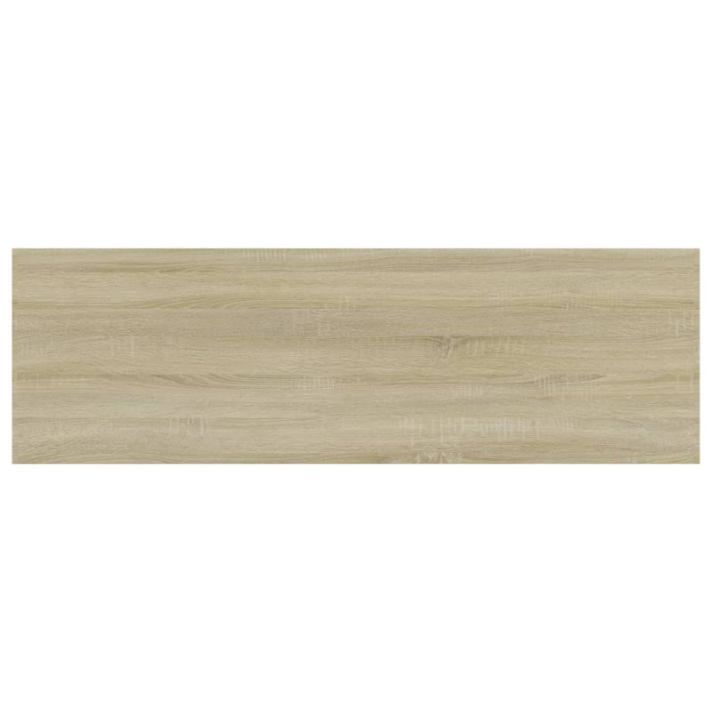 Bookshelf Boards 8 pcs Engineered Wood, (8 Shelves) 0.6" H x 31.5" W x 7.9" D, Oak