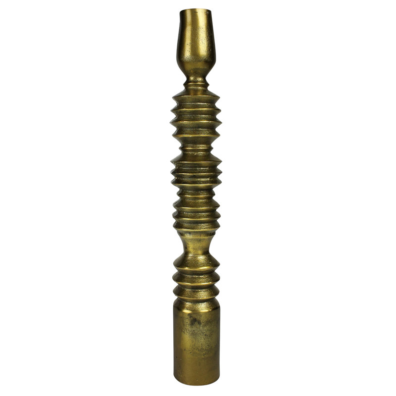 Porte-cône, or antique - Lrg, H 17,25 po x l 2,25 po x P 2,25 po