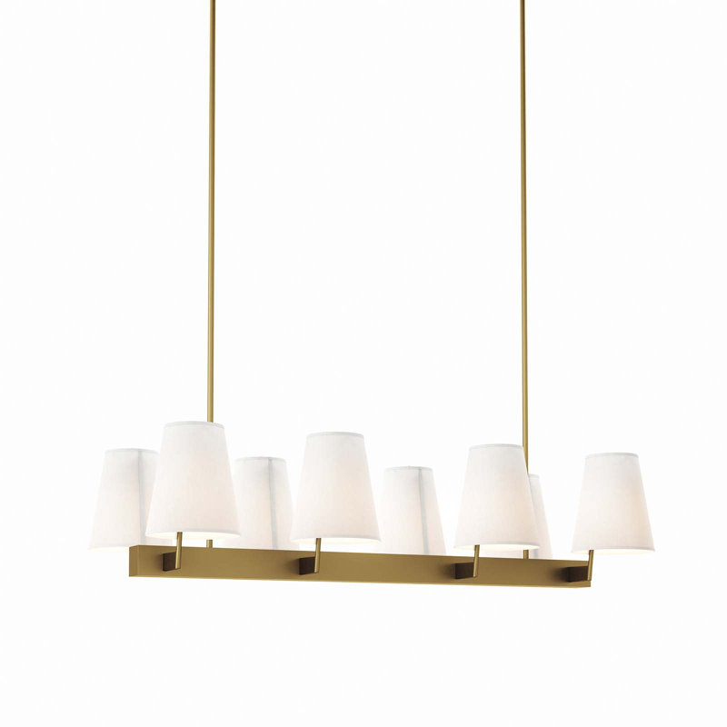 Lustre 8 lumières Enthrall par Modway, Laiton satiné