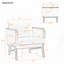Chaise d'appoint en tissu Sherpa
