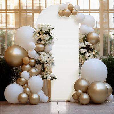 Set of 3 Wedding Arch Covers, Double Spandex with Zipper, Decorative Covers for Parties, Ceremonies, Banquets