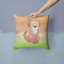 Coussin intérieur/extérieur en aquarelle pour chien-589366324