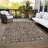 Machine Washable Indoor/Outdoor Cicel ACN1152 Brown Rug-100247602