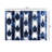 2' X 3' Shades Of Blue Abstract Stripes Washable Floor Mat