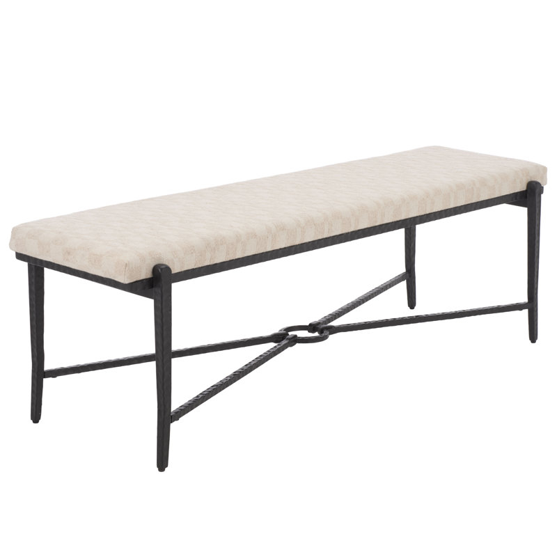 Zhanna Bench with Cushion, Cream