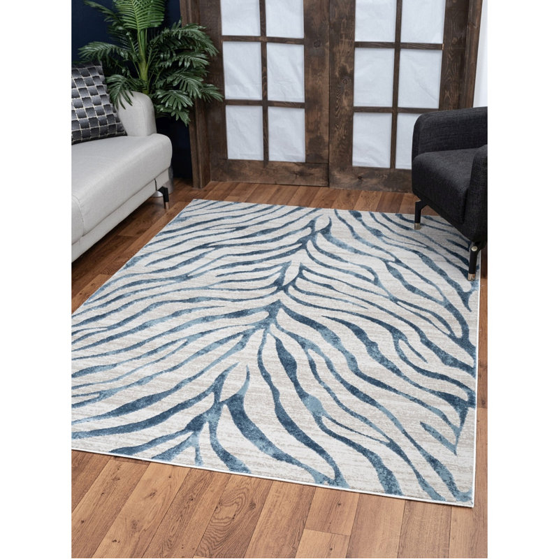 Tapis, Bleu, Rectangulaire 2 pi x 3 pi