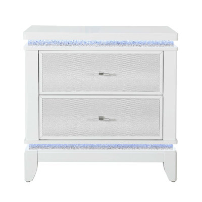 Adalid Nightstand with Cooler,USB and Speaker
