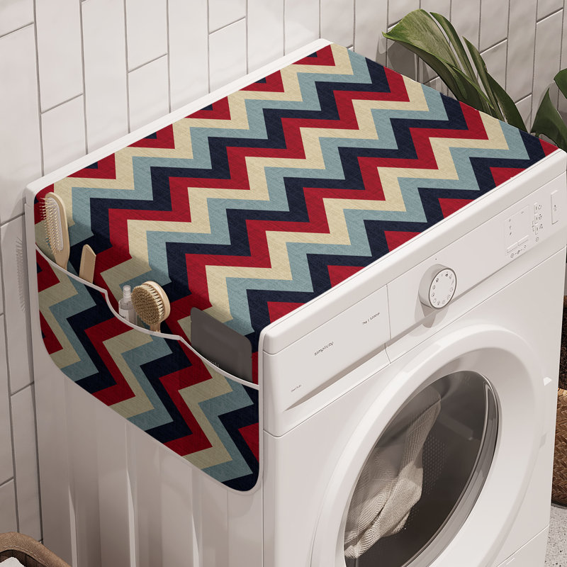 Paquet de 2 bacs à linge à chevrons 47 po x 18,5 po East Urban Home