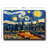 Stunning Canvas Wall Art, Blue & Navy Blue with Yellow & Orange Accents, 27.6 x 39.4 inches | 100% Canvas (Thickness: 0.1 inches) on 100% Pine Wood Frame (Thickness: 0.9 inches) | Perfect for Home Décor & Modern Aesthetic