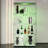 Two-Door Glass Display Cabinet With 4 Shelves & Led Lights - For Living Room, Bedroom, Cabin 64.7"*31.7"*14.3", White Tempered Black Frame And In Strong