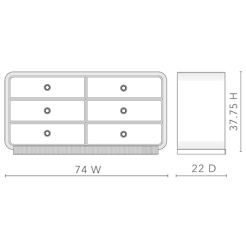 Wyatt 6 - Drawer Dresser