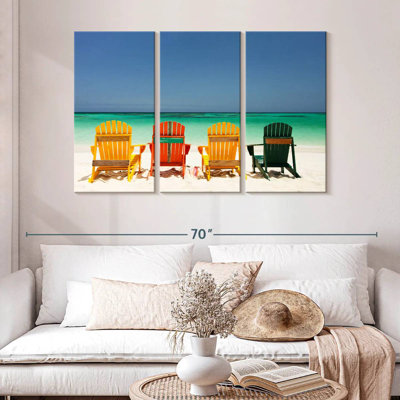 Chaises Gillard sur la plage des Caraïbes