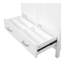 Meuble-lavabo de salle de bain avec lavabo en céramique, portes à fermeture en douceur, tablettes de rangement doubles et tiroir divisé - Armoire de salle de bain moderne avec beaucoup de rangement-1295885971