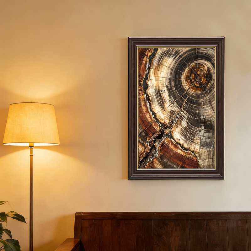 Art mural sur toile, "Cracked", 18"H x 12"W