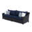 Fionnula 96" Wide Wicker Patio Sofa With Sunbrella Cushion Covers-929289022