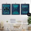 Ensemble de giclées encadrées 3 pièces Retro Blue Gaming Words, design par Marcus Prime-1143861420-1143861421