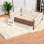 Lit de plancher pour enfant peu encombrant avec rangement, conception en bois massif pour la maison