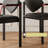 Black Solid back side Chair(Set of 2)