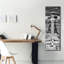 «Aérien Art Museum B & w» par Erin Clark, art mural sur toile-406259667