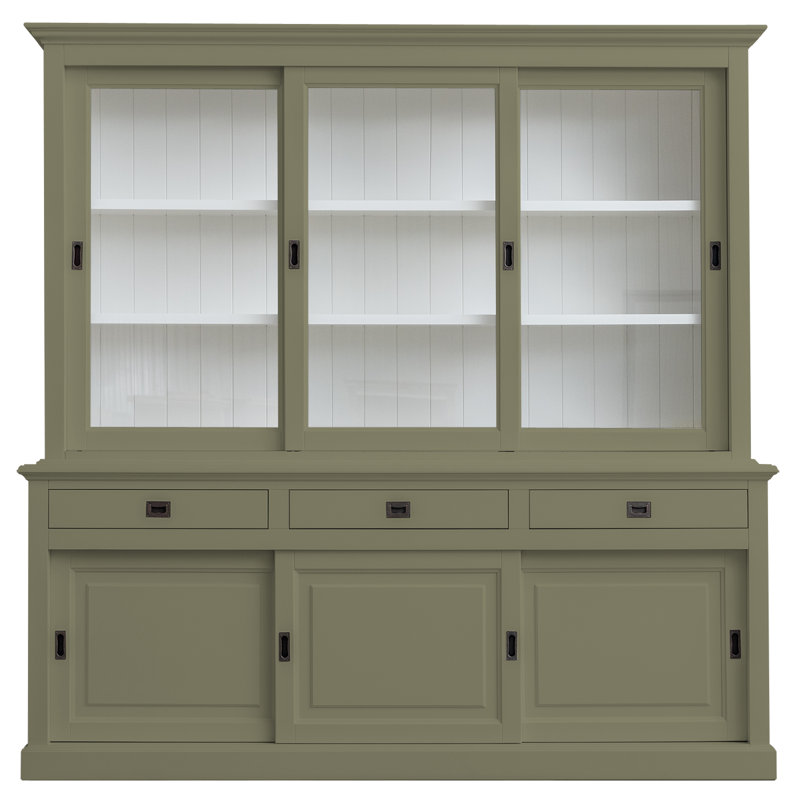Anneros Display Cabinet, Olive Grey