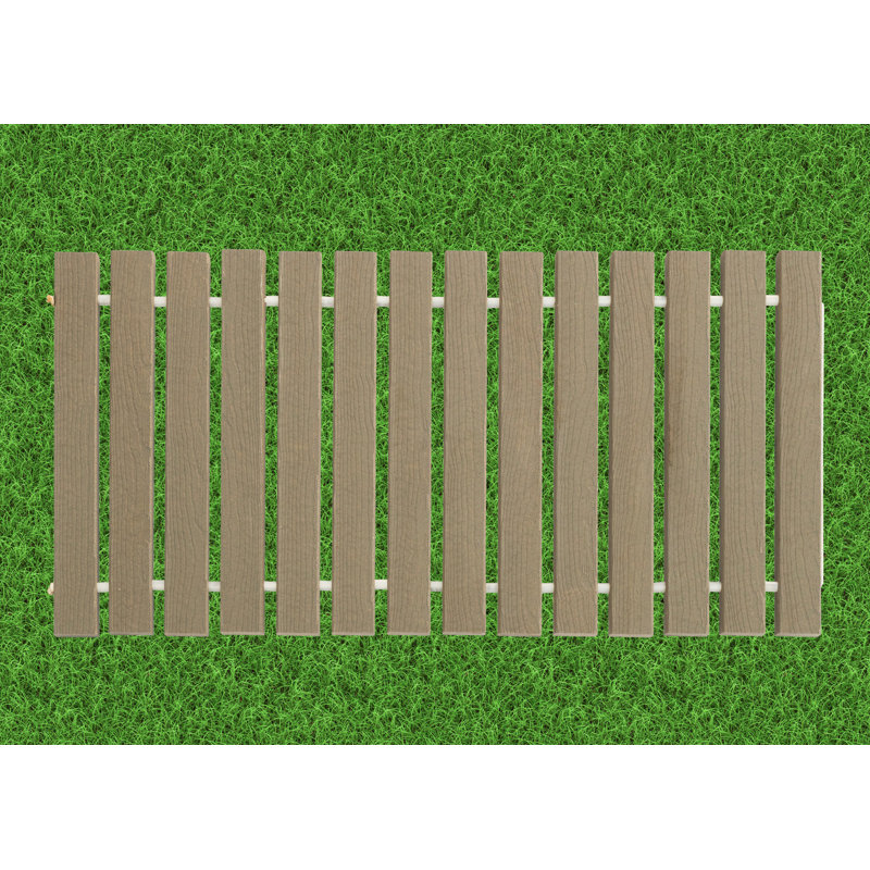 Evergrain Composite Walkway Turf, 24" W x 84" D, Gray