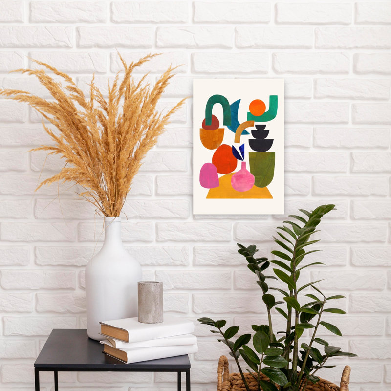 Art contemporain contemporain abstrait, H 18 po x l 12 po