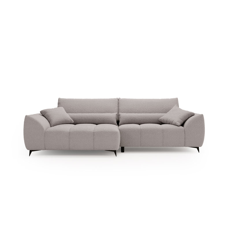 3 Seater Corner Sofa, Left Hand Facing, Light Grey