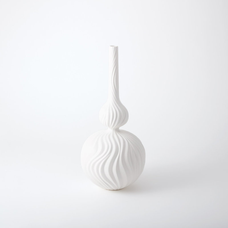 Magura Vase, 30" H x 13" W x 13" D, Snow
