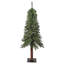 5 pi Sapin de montagne artificiel - poteau en bois naturel et lumières DEL blanches douces de 5 mm avec minuterie automatique-102426933