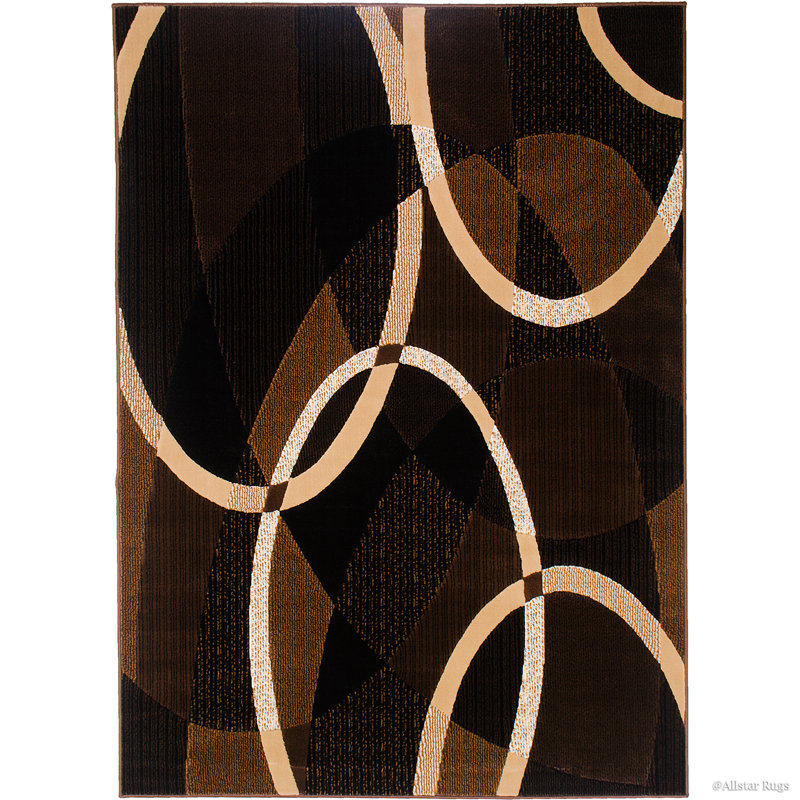 Abstract Indoor Rug, Rectangle 5' x 6'11"