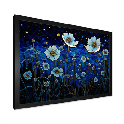 Moonlight Flower Field Dreams II sur impression sur toile