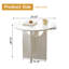Table d'appoint ronde blanc crème, petite table de bout, table de canapé polyvalente pour le salon, le bureau, la maison, la chambre à coucher