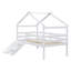 Lit simple mezzanine bas avec glissade, échelle et garde-corps de sécurité