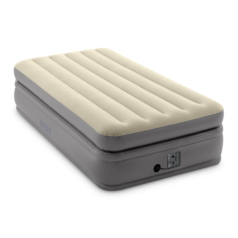 Intex Dura Beam Plus Fibre-Tech Elevated Air Mattress with Built-In Pump