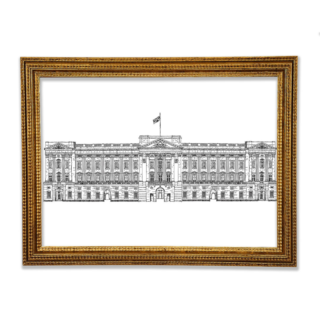 Buckingham Palace Zeichnung - Druck